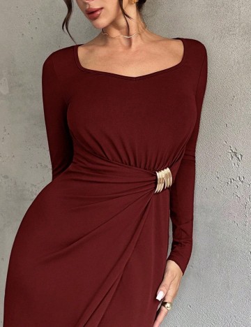 Rochie maxi Shein, vișiniu