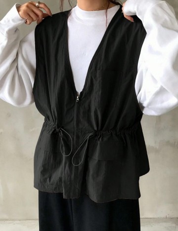 Vestă Shein FRIFUL, negru