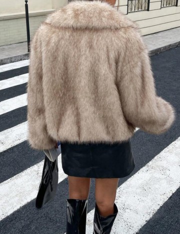 Haină De Blană Shein, mix culori