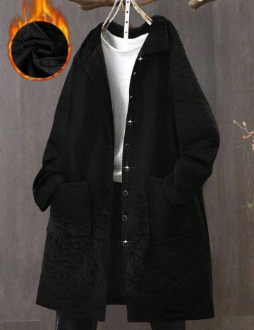 Geacă Shein Curve+, negru