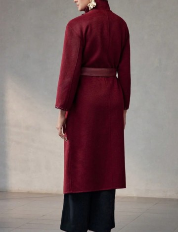 Palton Shein MOTF, vișiniu