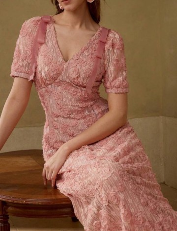 Rochie midi Shein MOTF, roz