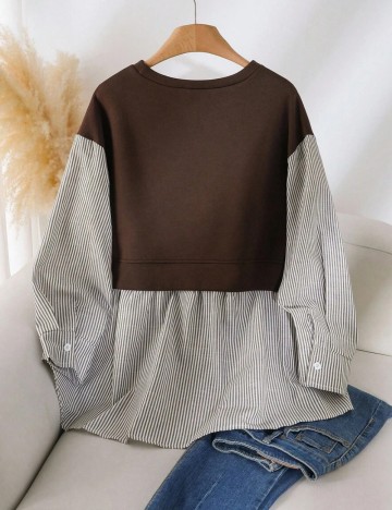 Cămașă Shein Curve+, mix culori