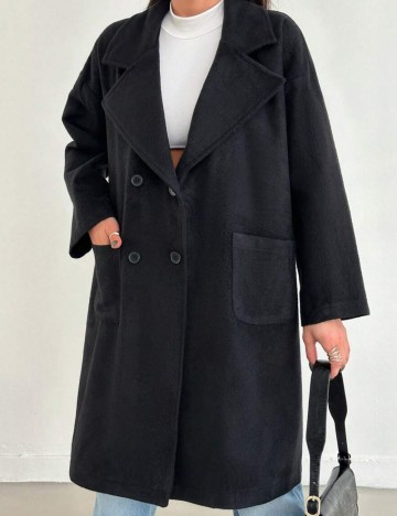 Palton Shein, negru