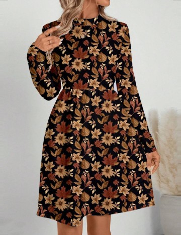 Rochie midi Shein, mix culori