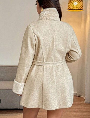 Palton Shein Curve+, bej