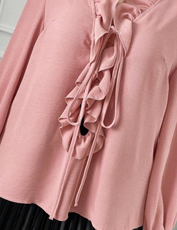 Cămașă Shein Curve+, roz