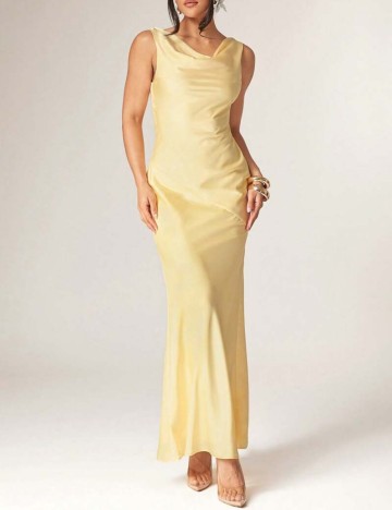 Rochie maxi Shein Silquee, galben