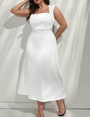 Rochie midi Shein, alb