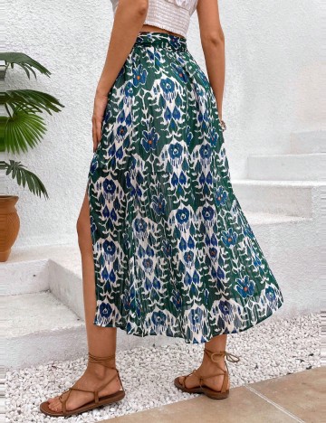 Fustă midi Shein, mix culori