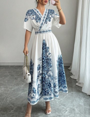 Rochie maxi Shein, mix culori