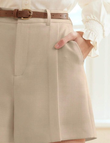 Pantaloni scurți Shein MOTF, bej