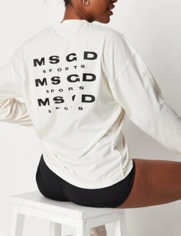 Bluză Casual Missguided, crem