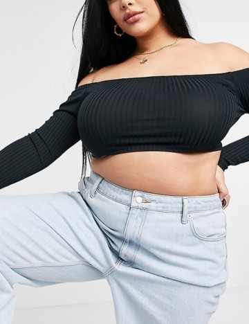 Top Flounce, negru