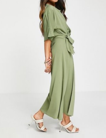 Rochie maxi ASOS, kaki