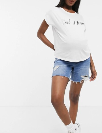 Pantaloni scurți Urban Bliss, albastru denim