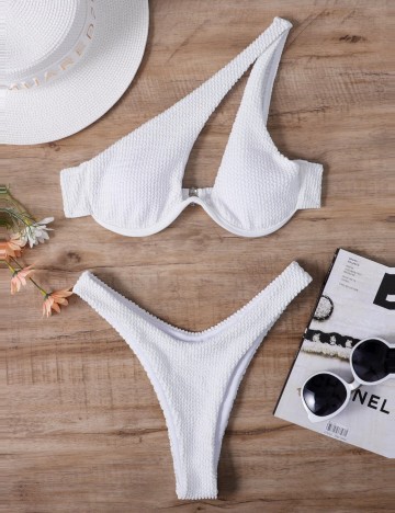 Costum de baie Shein, alb