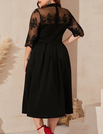 Rochie midi Shein Curve+, negru