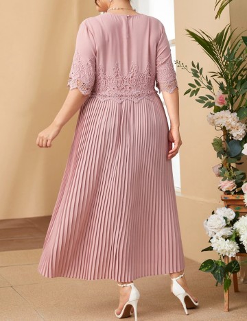 Rochie midi Shein Curve+, roz