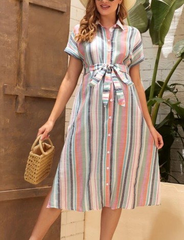 Rochie midi Shein, mix culori