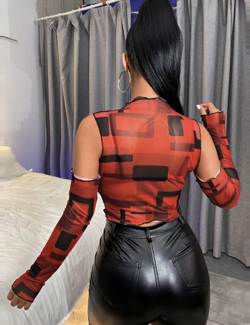 Top Shein, mix culori