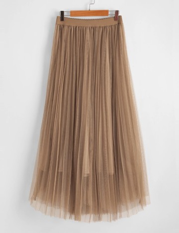 Fustă midi Shein, maro