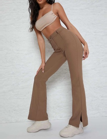 Pantaloni Office Shein, maro