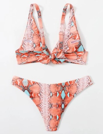 Costum de baie Romwe by Shein, mix culori