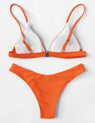 Costum de baie Shein, portocaliu neon