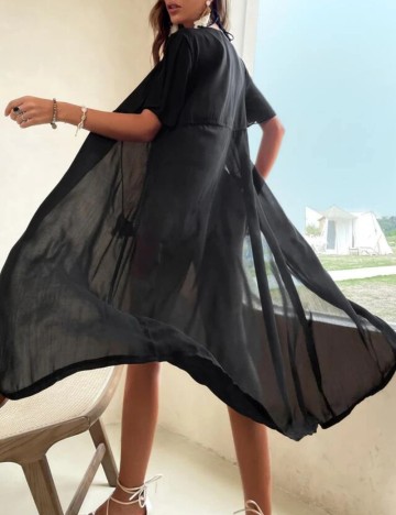 Cardigan de plajă Shein, negru