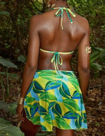 Set costum de baie Shein, mix culori