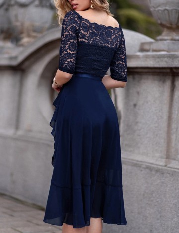 Rochie mini MIUSOL by Shein, albastru inchis