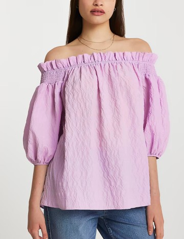 Cămașă casual River Island, lila