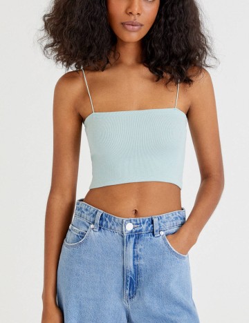 Top Pull&Bear, verde menta