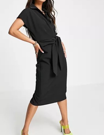 Rochie midi ASOS, negru
