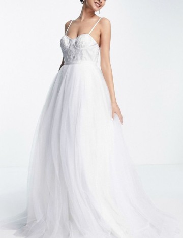 Rochie de ocazie și bridal ASOS, alb