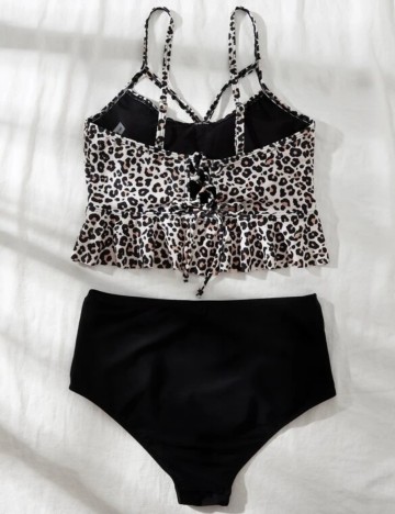 Costum de baie Shein, mix culori