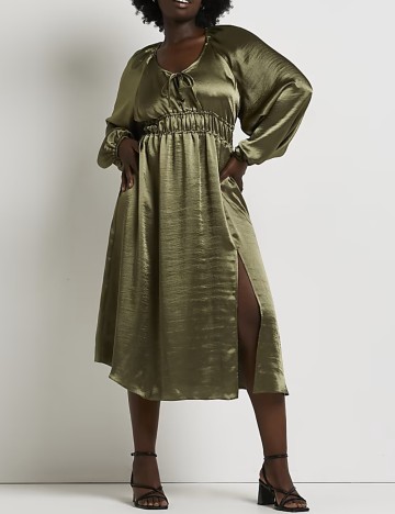 Rochie midi River Island, kaki