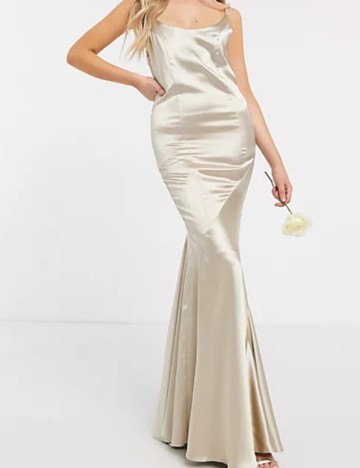 Rochie maxi ASOS, bej