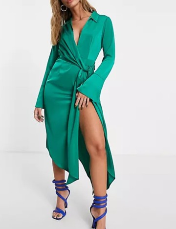 Rochie midi ASOS, verde