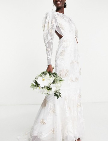 Rochie de ocazie și bridal ASOS, alb