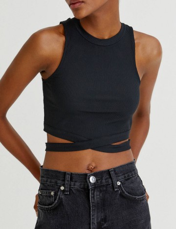 Top Pull&Bear, negru