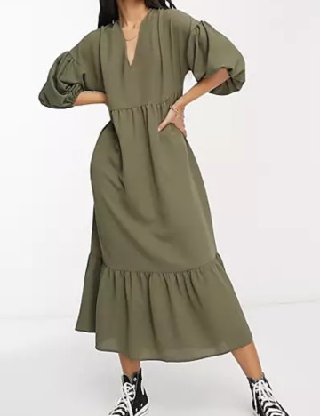Rochie maxi ASOS, verde